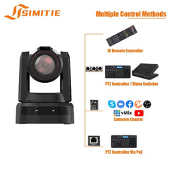 Broadcast-Grade 4K PTZ Camera | 4/3" Sensor, 12G-SDI & AI Tracking | SIMITIE SVX90