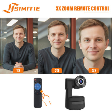 CC2008-4K AI Tracking PTZ Webcam | 4K UHD Conference Camera | Gesture Control & Remote