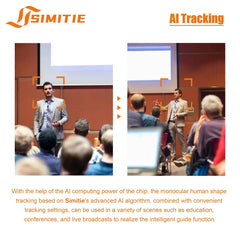 SVX60SH 4KP60 UHD 20x Optical Zoom NDI SDI AI Tracking PTZ Video Camera With Tally Light