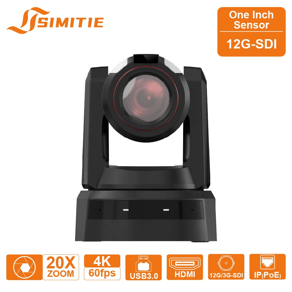 SVX90 4KP60 1-inch CMOS UHD 20x Optical Zoom NDI 12G-SDI AI Tracking PTZ Broadcast Camera With Tally Light